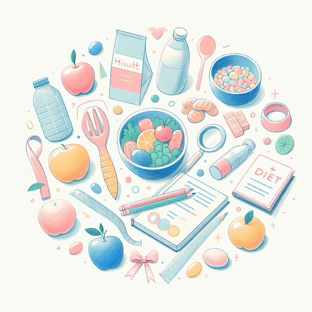 Pastelková ilustrace znázorňující téma: Zdravý životní styl