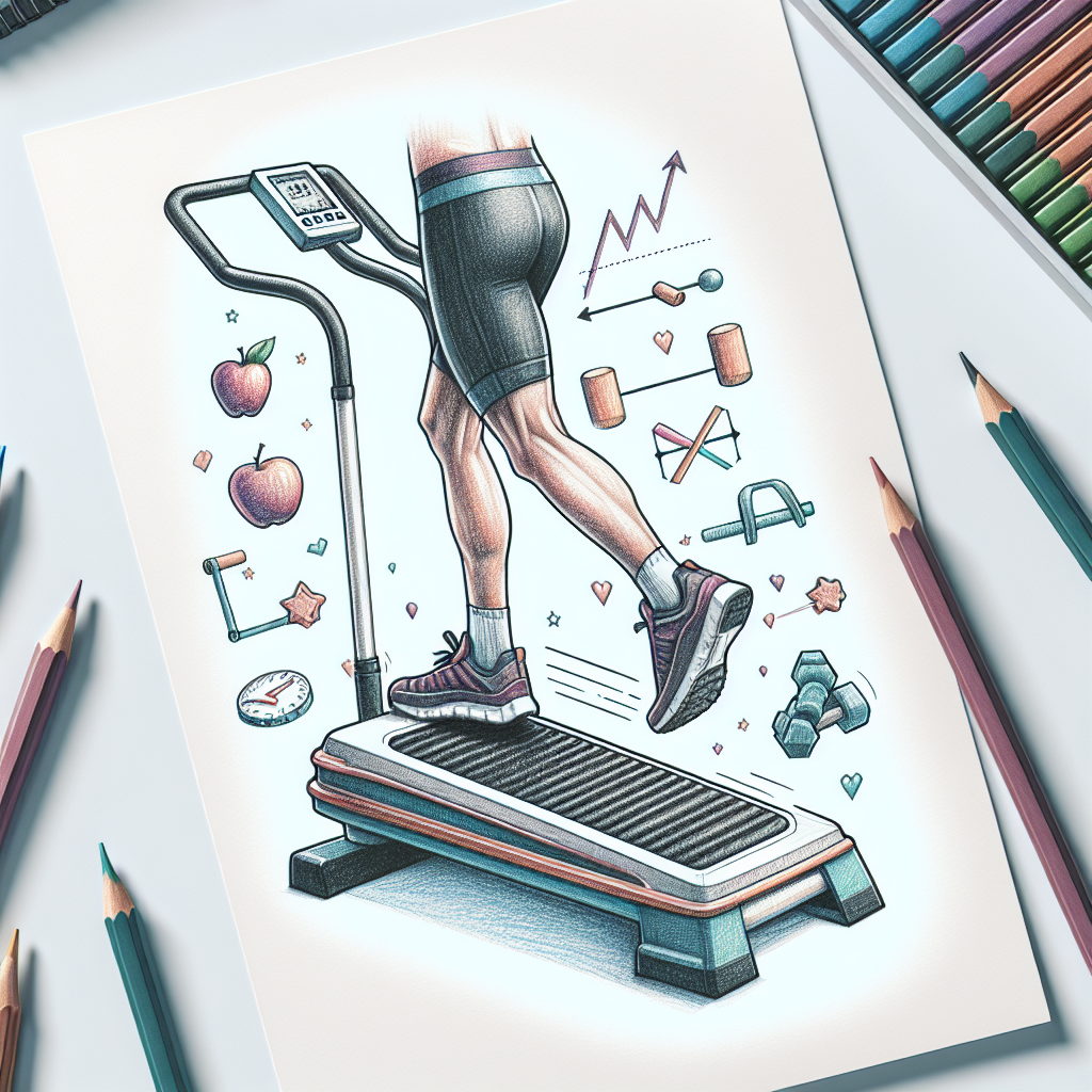 Pastelková ilustrace znázorňující téma: Cvičení
