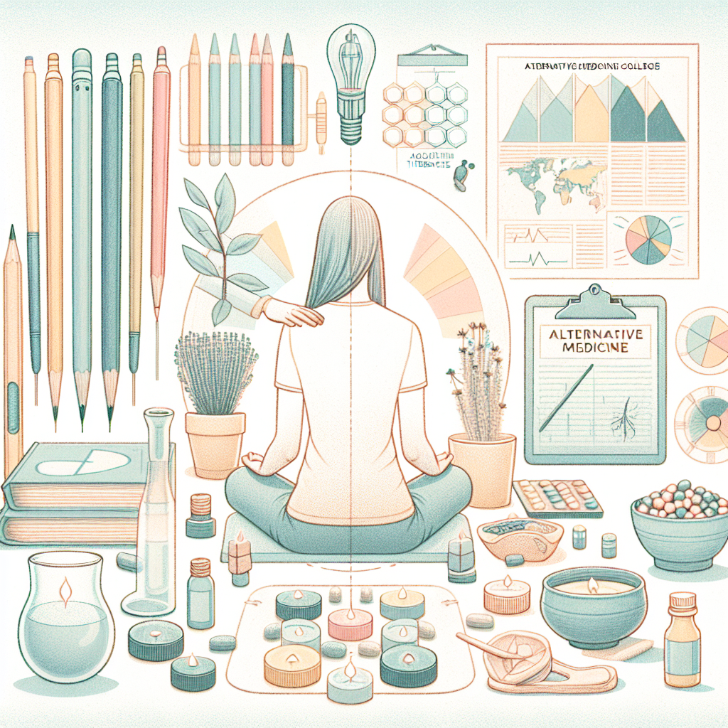 Pastelková ilustrace znázorňující téma: Alternativní medicína