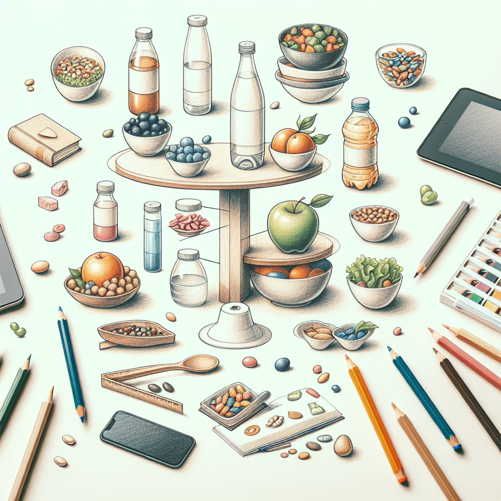 Pastelková ilustrace znázorňující téma: Stravování
