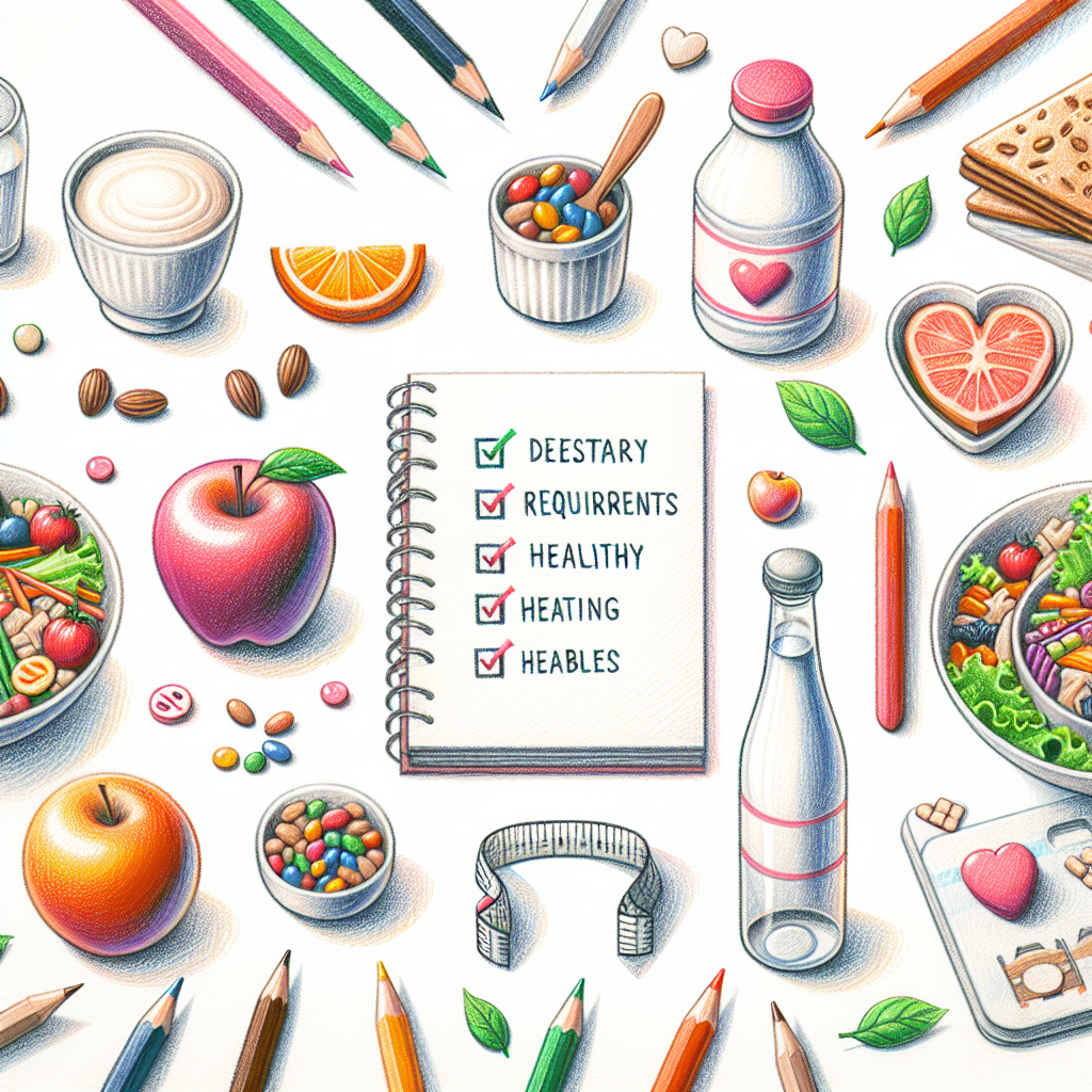 Pastelková ilustrace znázorňující téma: Výživa
