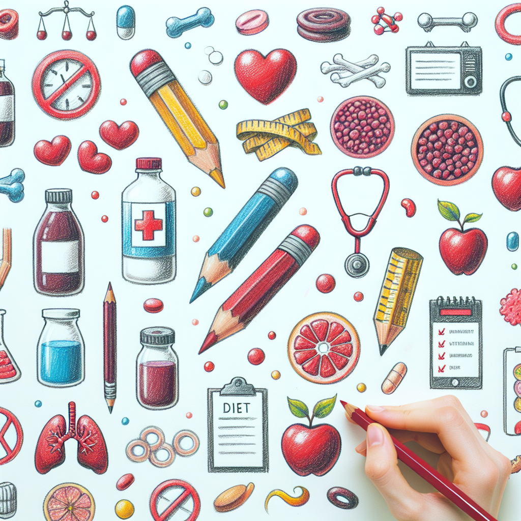 Pastelková ilustrace znázorňující téma: Výživa