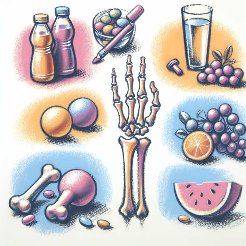 Pastelková ilustrace znázorňující téma: Výživa