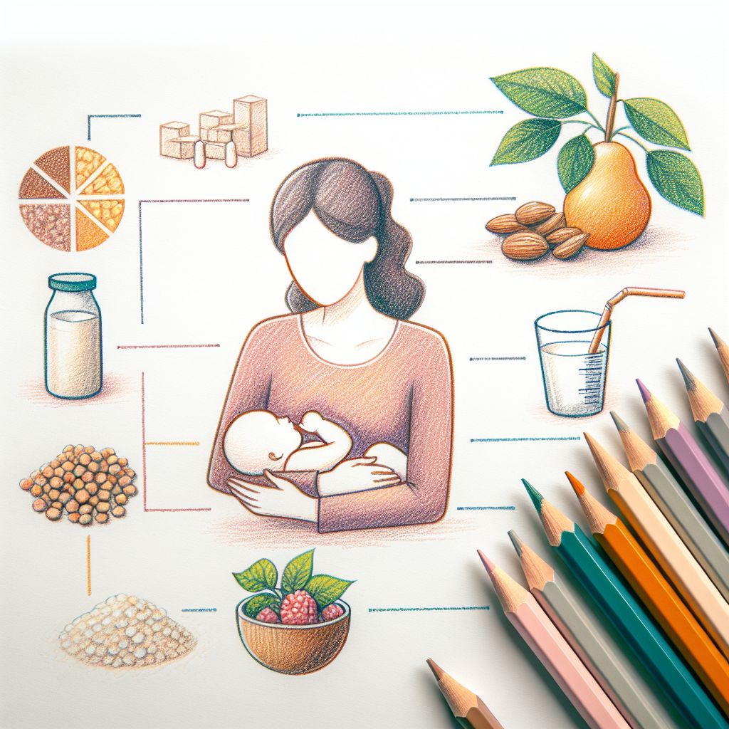 Pastelková ilustrace znázorňující téma: Výživa