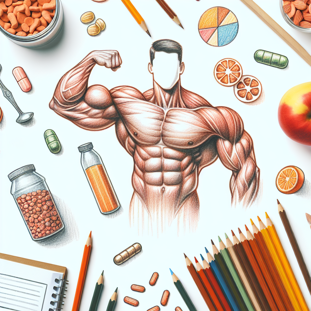 Pastelková ilustrace znázorňující téma: Výživa a zdraví