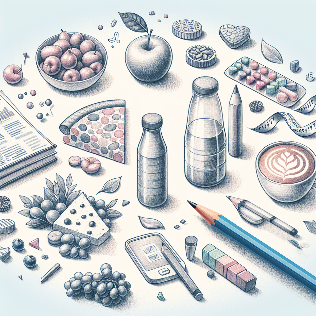 Pastelková ilustrace znázorňující téma: Výživa a zdraví