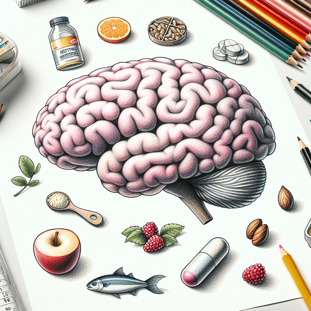 Pastelková ilustrace znázorňující téma: Výživa a zdraví