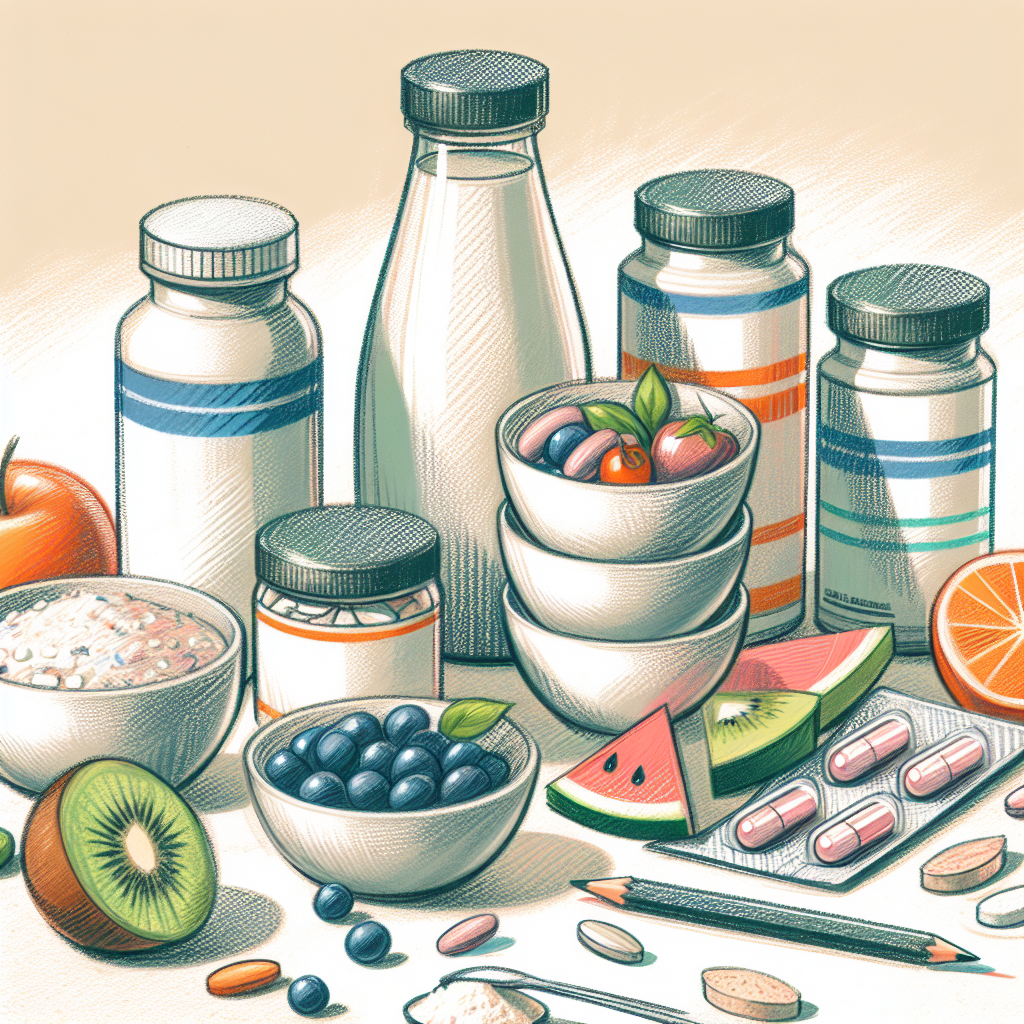 Pastelková ilustrace znázorňující téma: Výživa