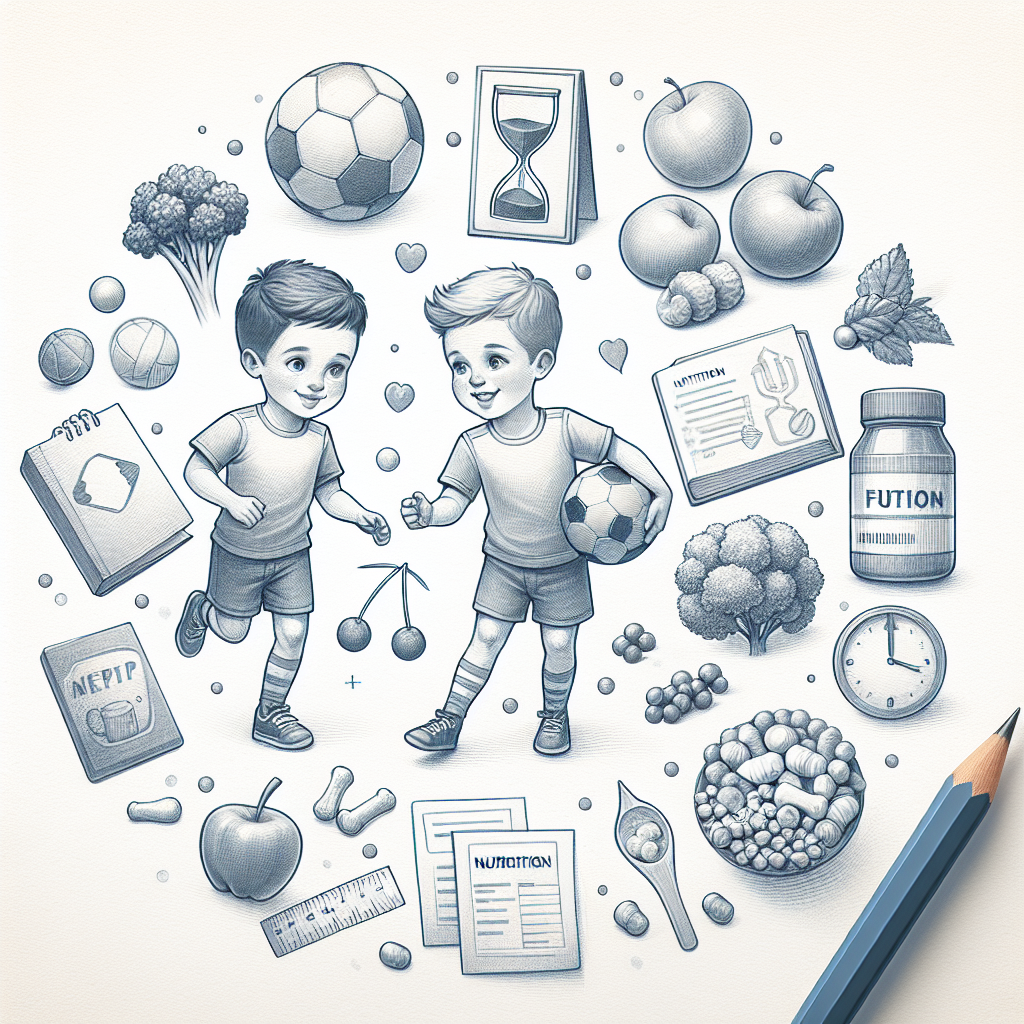 Pastelková ilustrace znázorňující téma: Výživa dětí