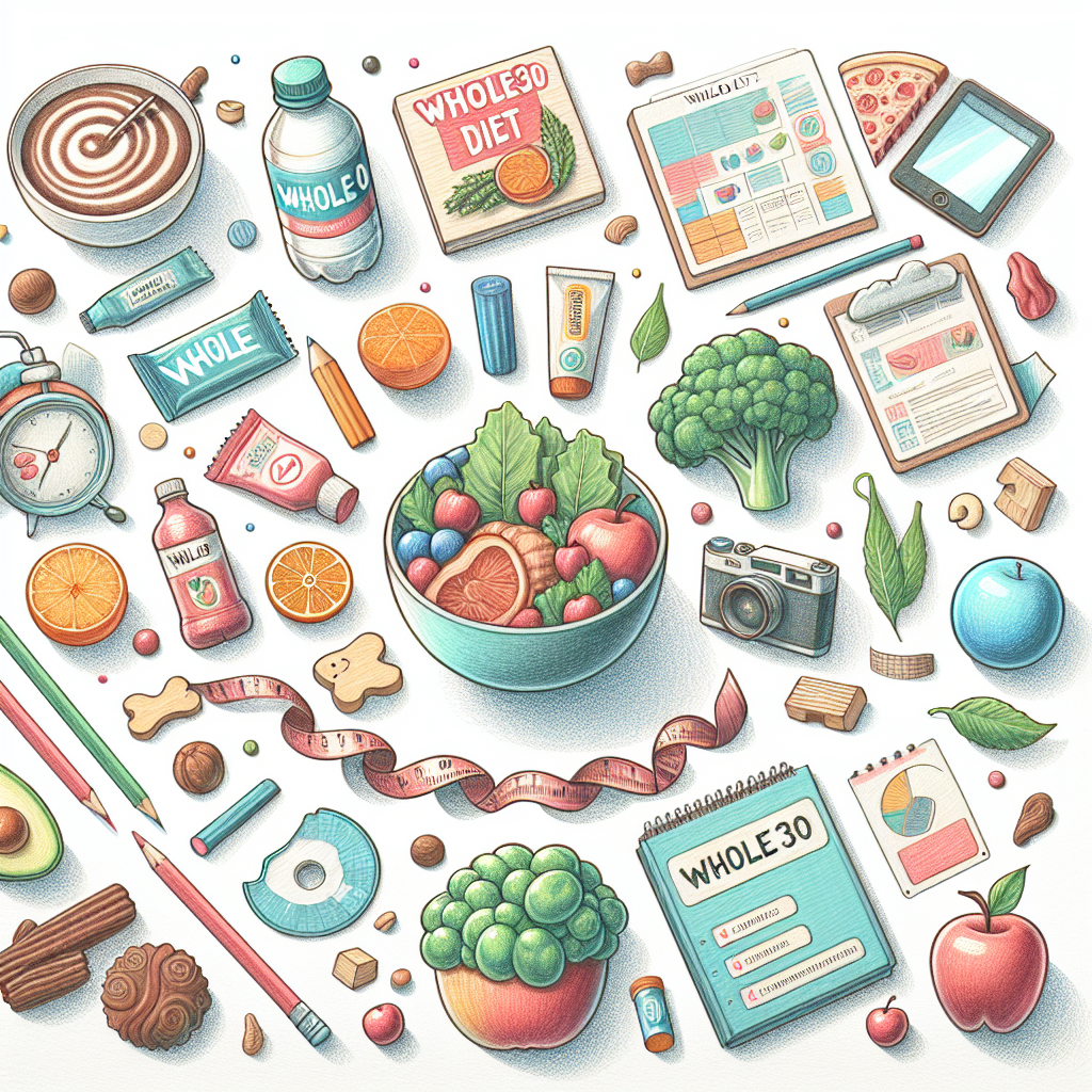 Pastelková ilustrace znázorňující téma: Diety