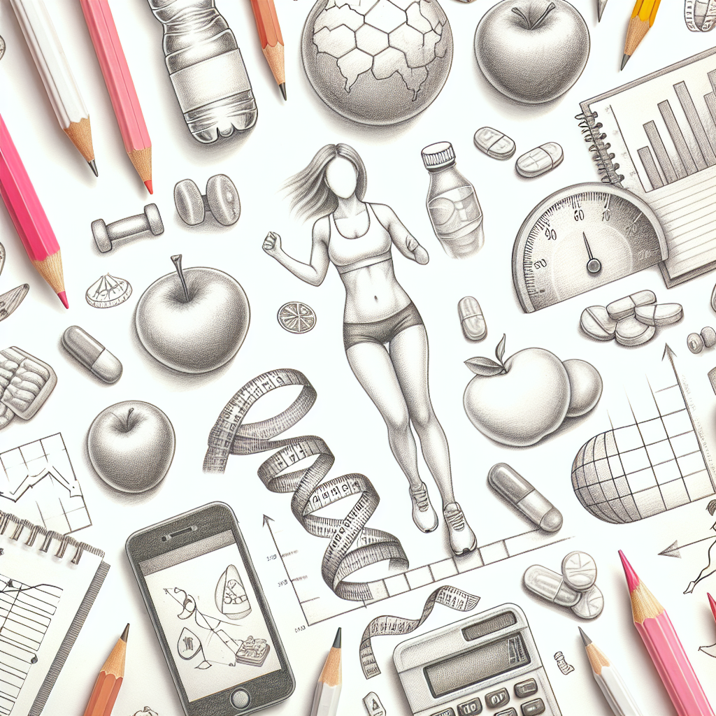Pastelková ilustrace znázorňující téma: Hubnutí