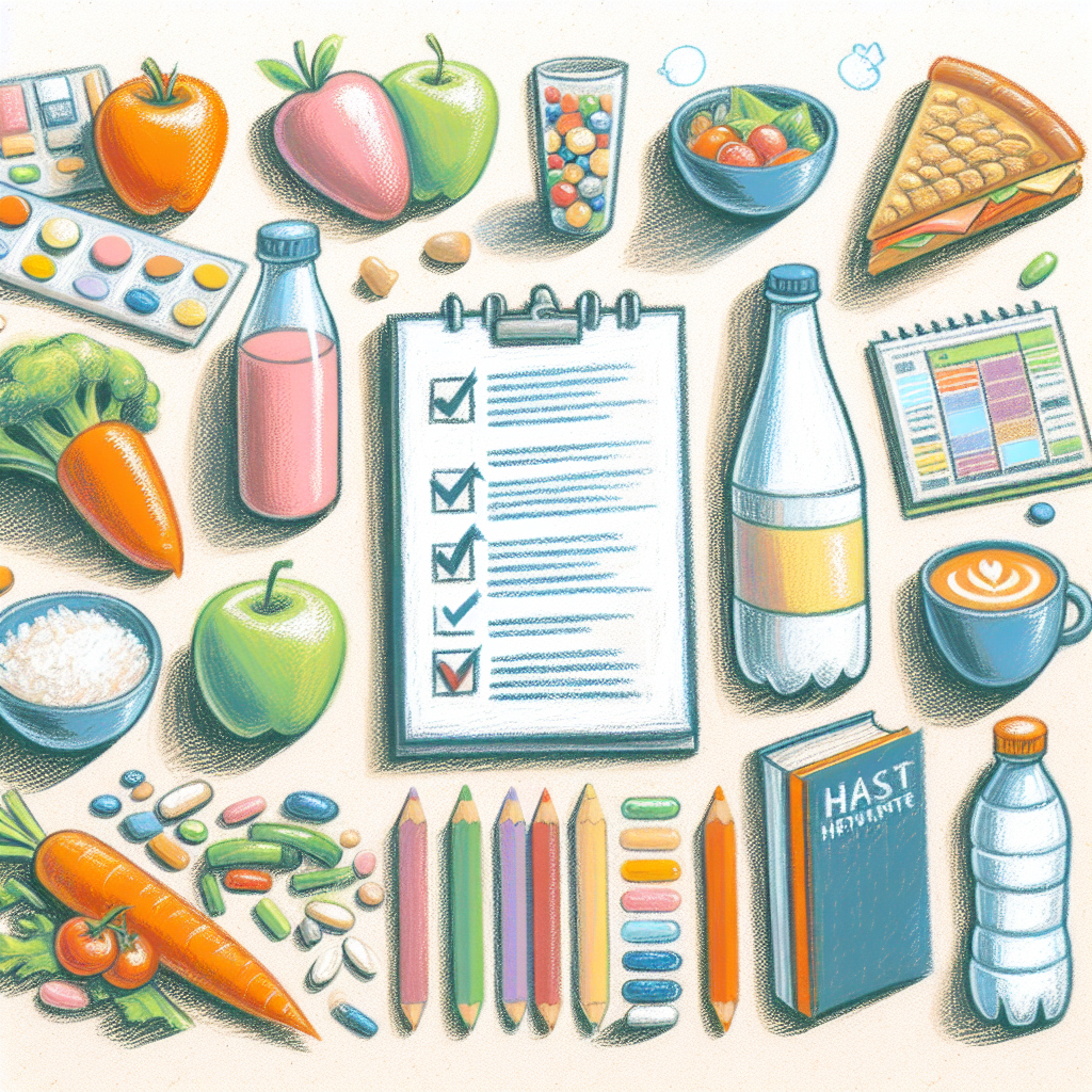 Pastelková ilustrace znázorňující téma: Zdravá výživa
