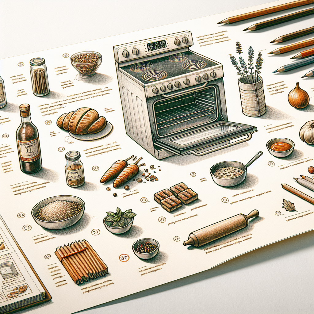 Pastelková ilustrace znázorňující téma: Vaření