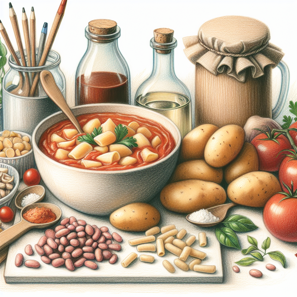 Pastelková ilustrace znázorňující téma: Recepty