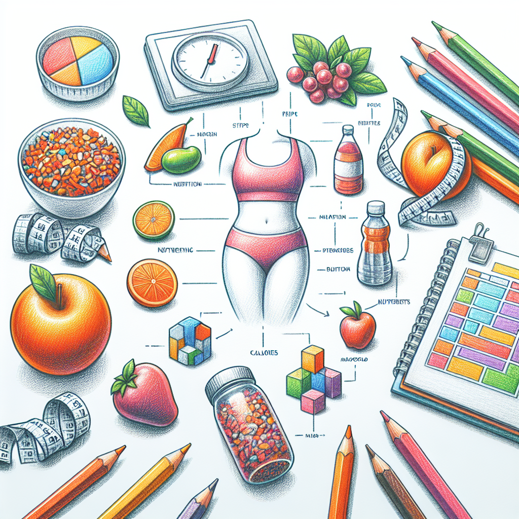 Pastelková ilustrace znázorňující téma: Hubnutí