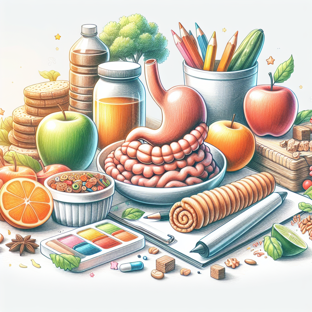 Pastelková ilustrace znázorňující téma: Zdraví a výživa