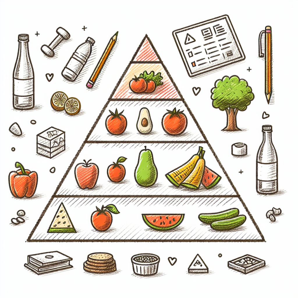 Pastelková ilustrace znázorňující téma: Výživa