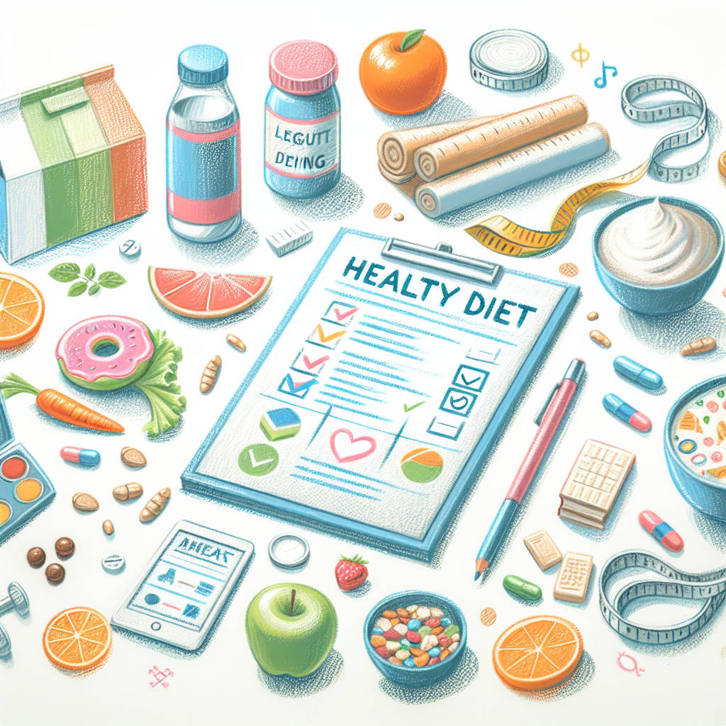 Pastelková ilustrace znázorňující téma: Zdravá výživa