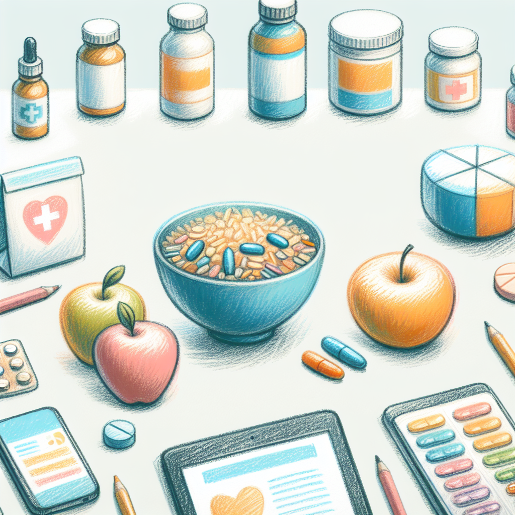 Pastelková ilustrace znázorňující téma: Zdravý životní styl