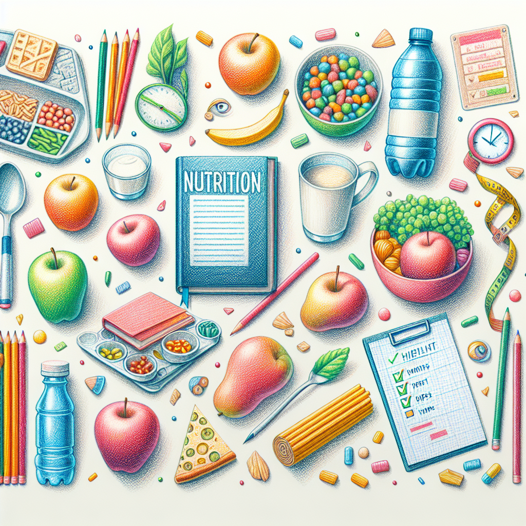 Pastelková ilustrace znázorňující téma: Zdravá výživa