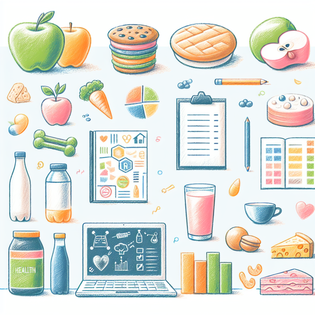 Pastelková ilustrace znázorňující téma: Zdravá výživa