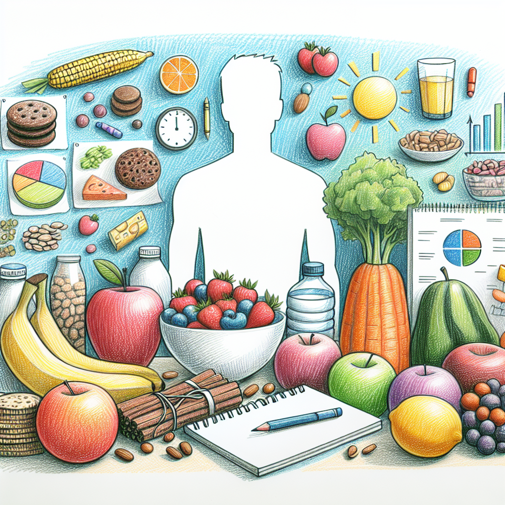 Pastelková ilustrace znázorňující téma: Zdravá výživa