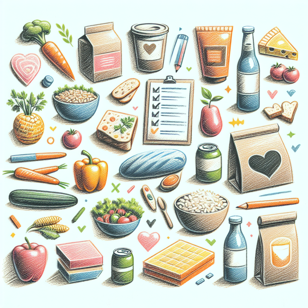 Pastelková ilustrace znázorňující téma: Zdravá výživa
