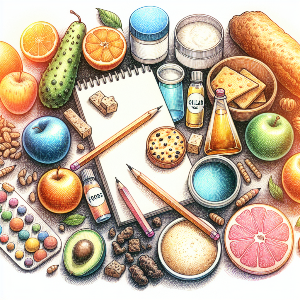 Pastelková ilustrace znázorňující téma: Zdravá výživa