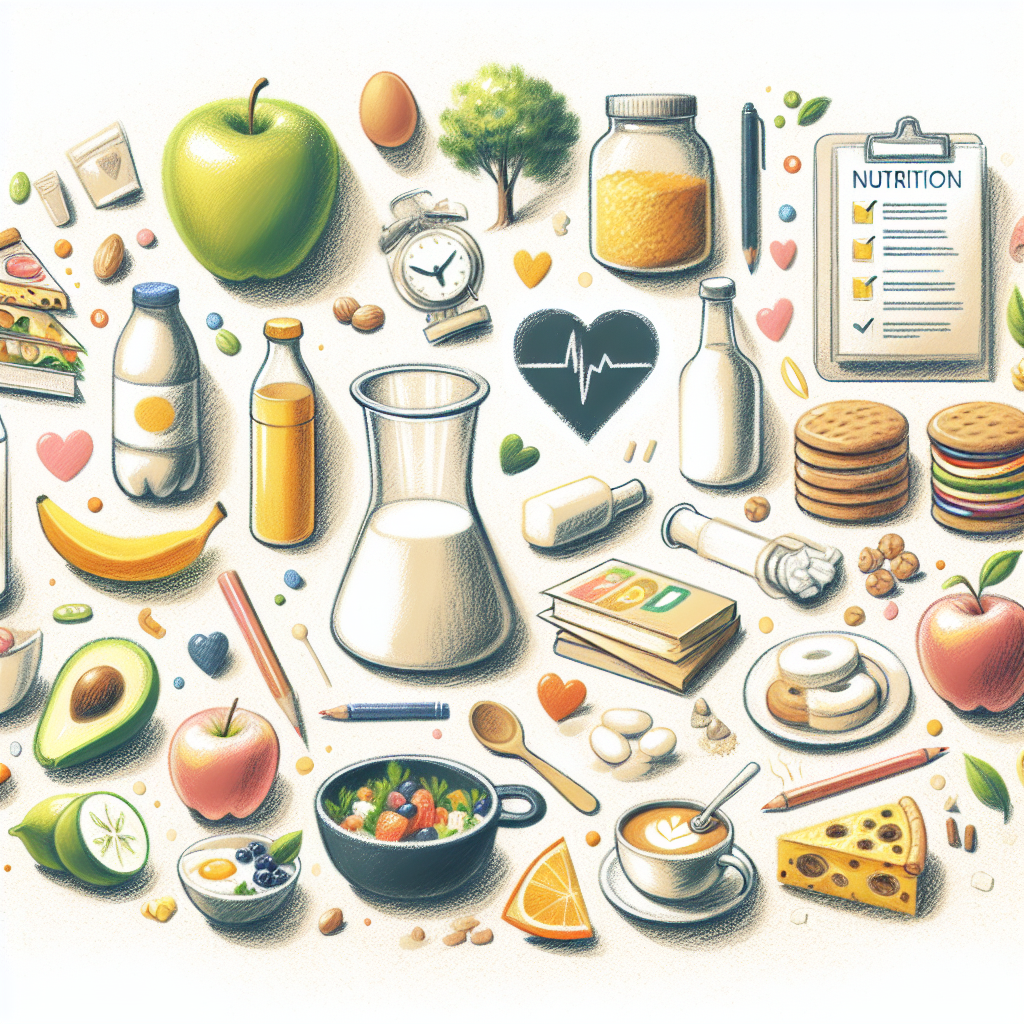 Pastelková ilustrace znázorňující téma: Zdravá výživa