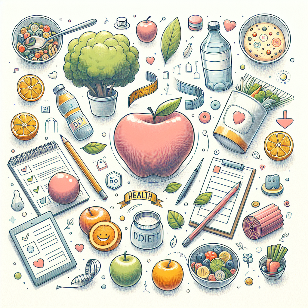 Pastelková ilustrace znázorňující téma: Zdravá výživa