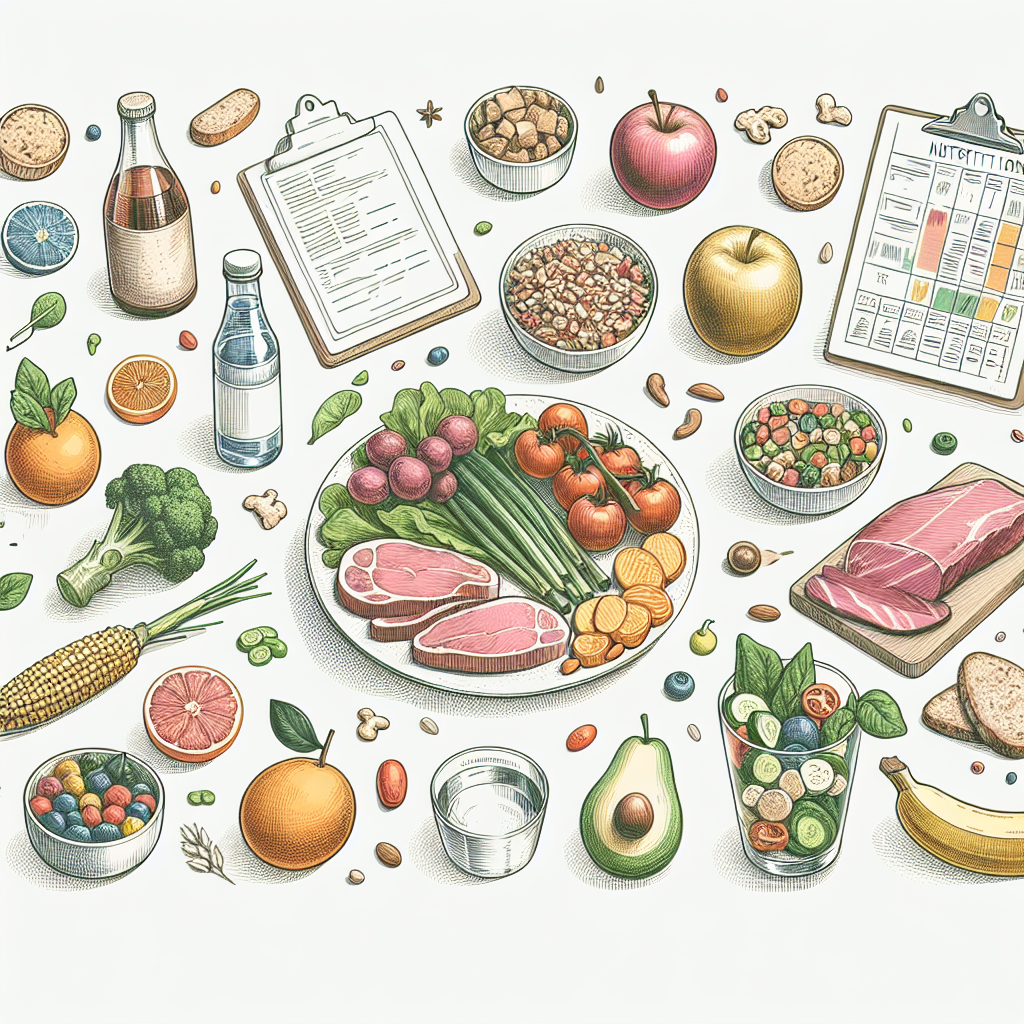 Pastelková ilustrace znázorňující téma: Zdravá výživa