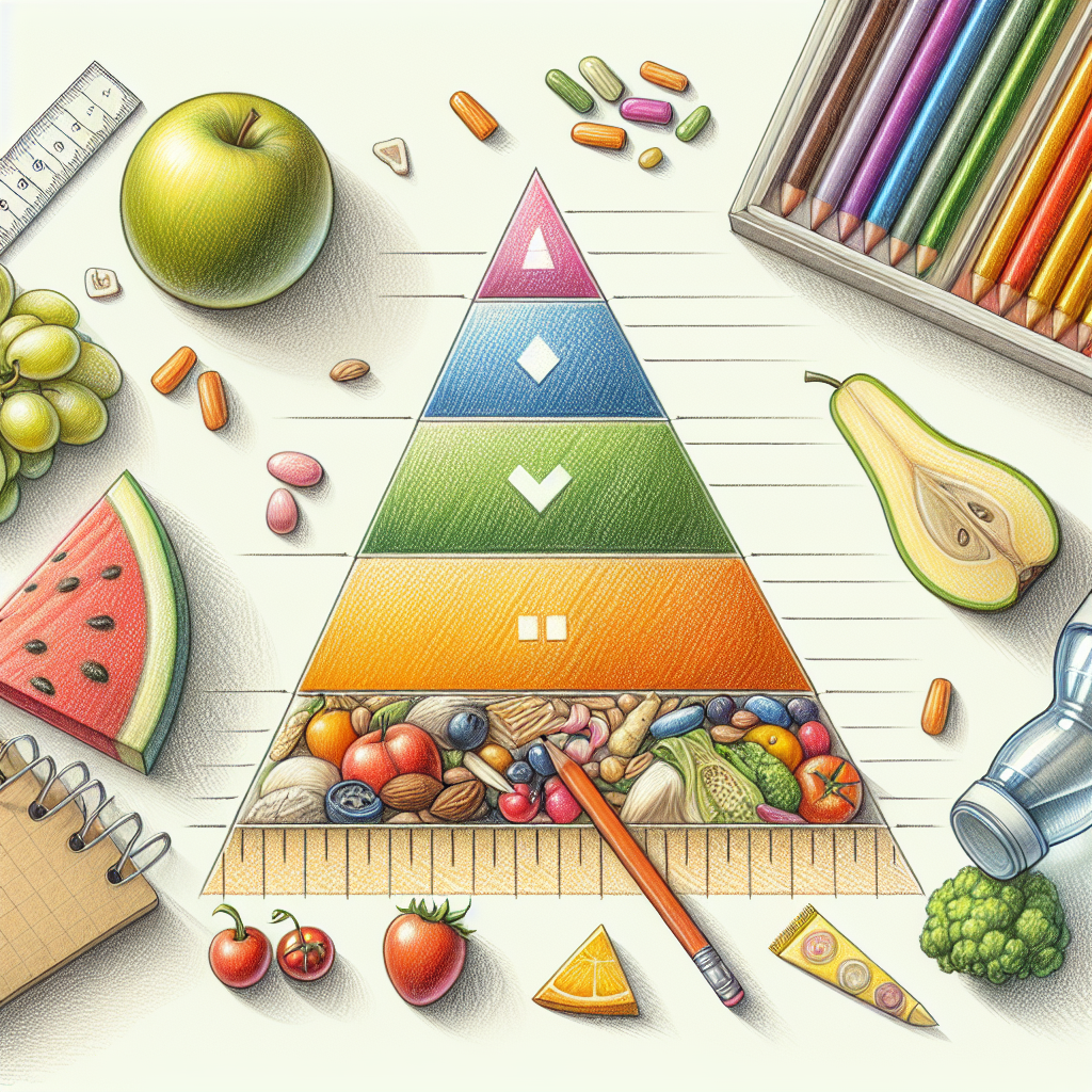 Pastelková ilustrace znázorňující téma: Zdravá výživa