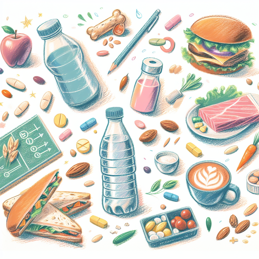 Pastelková ilustrace znázorňující téma: Zdravá výživa