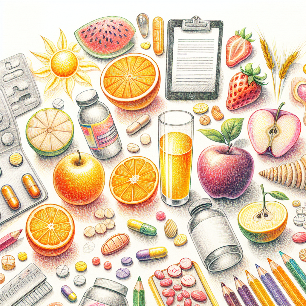 Pastelková ilustrace znázorňující téma: Zdravá výživa