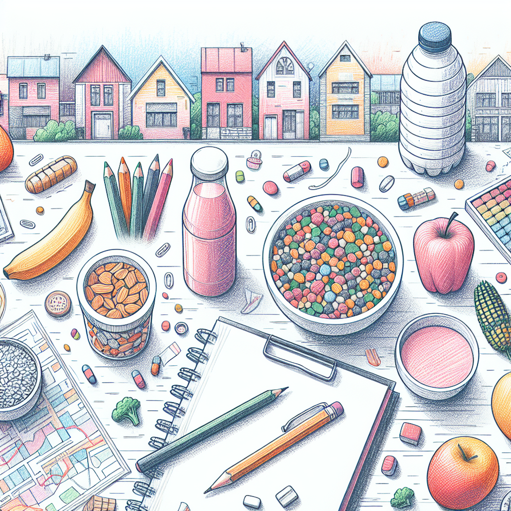 Pastelková ilustrace znázorňující téma: Zdravá výživa