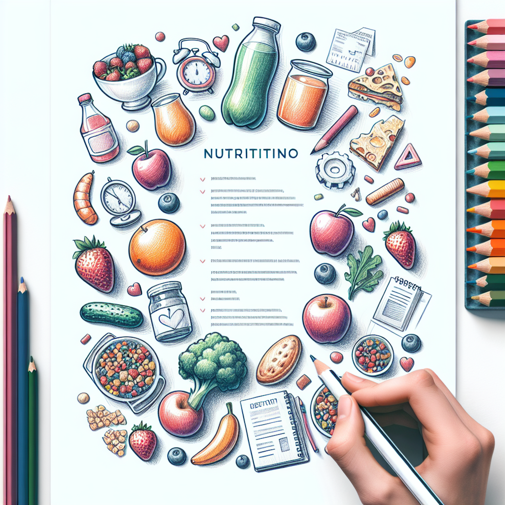 Pastelková ilustrace znázorňující téma: Zdravá výživa