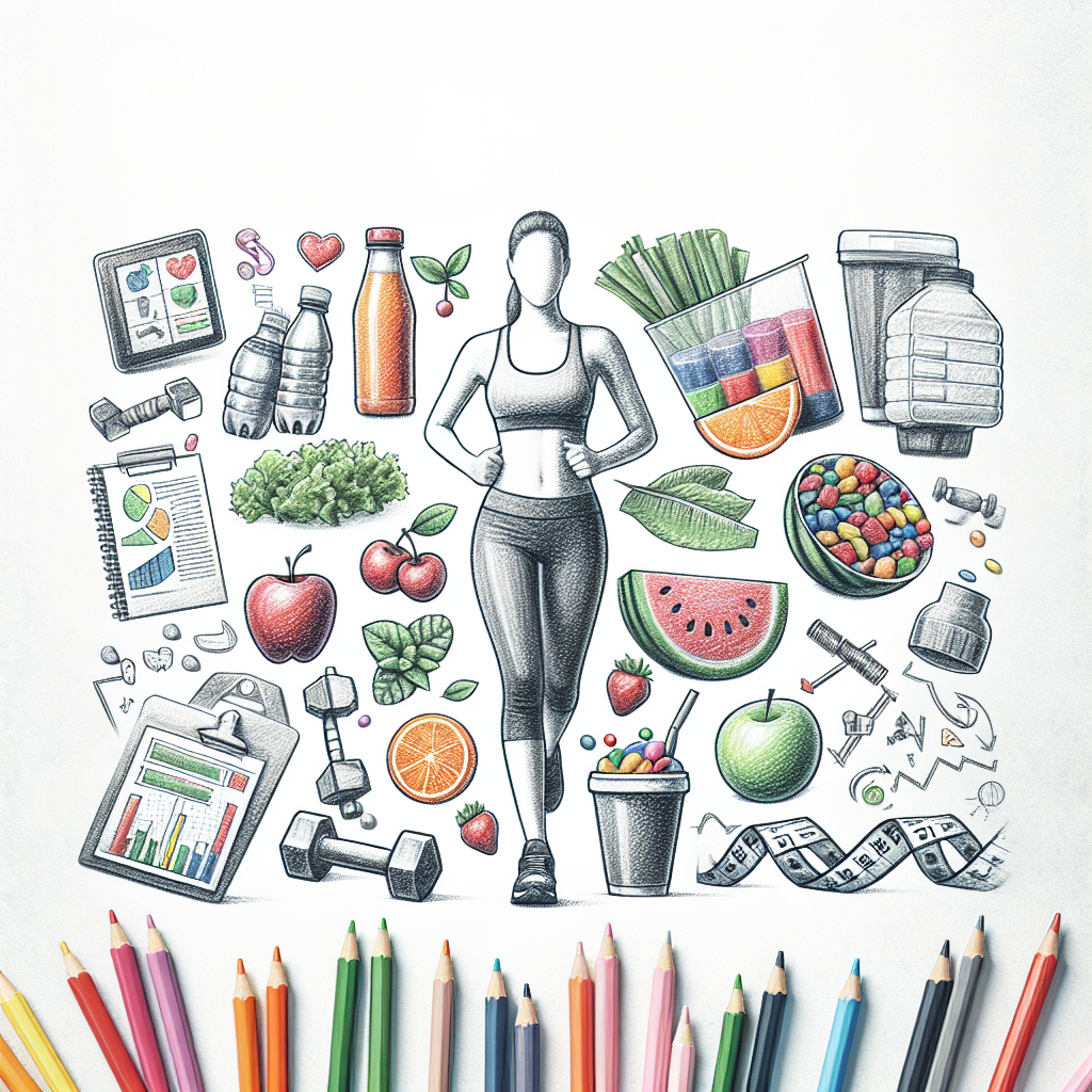 Pastelková ilustrace znázorňující téma: Zdraví a výživa