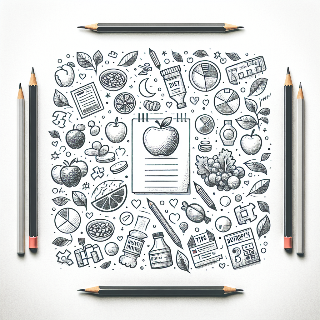 Pastelková ilustrace znázorňující téma: Výživa