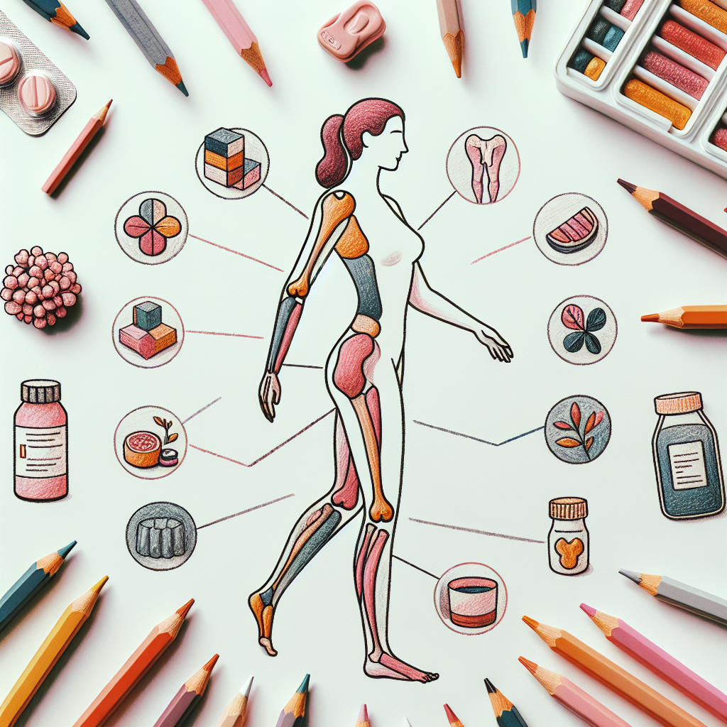 Pastelková ilustrace znázorňující téma: Zdraví žen