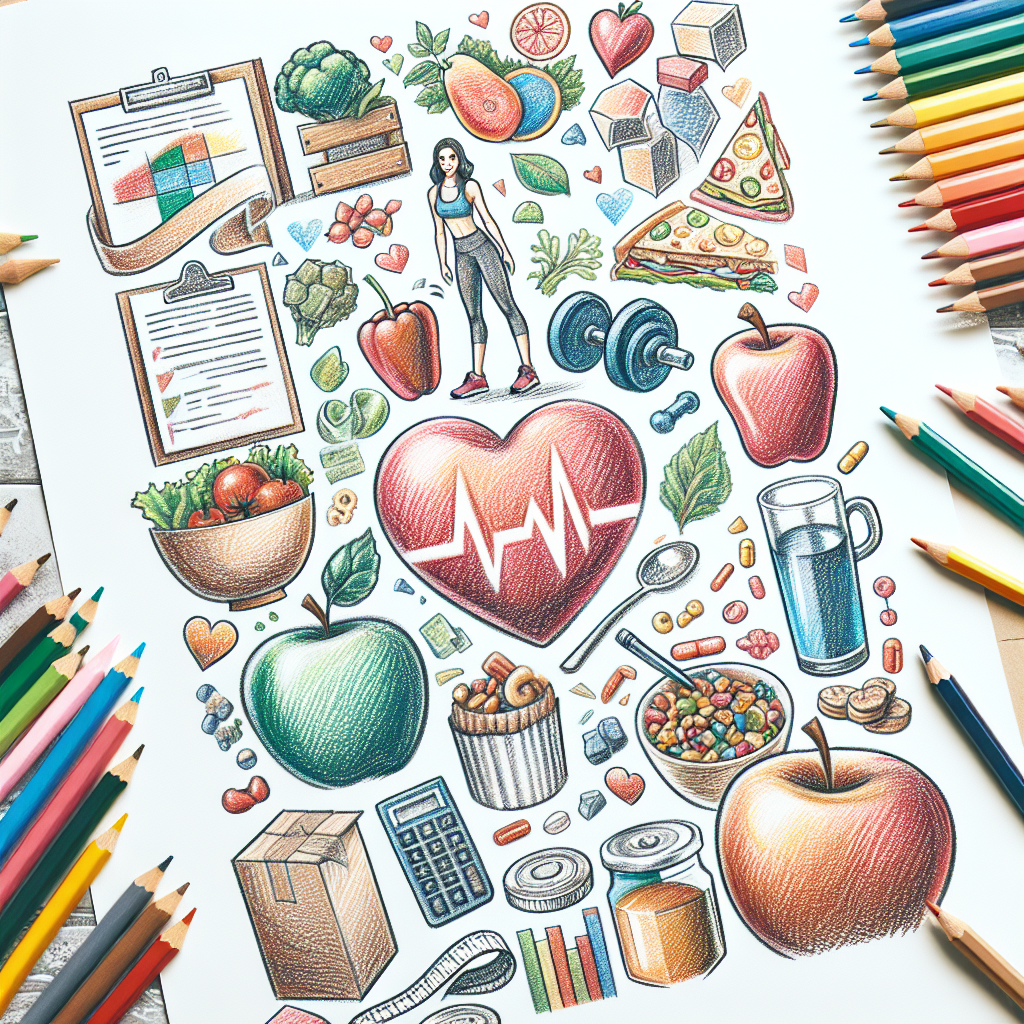 Pastelková ilustrace znázorňující téma: Zdraví