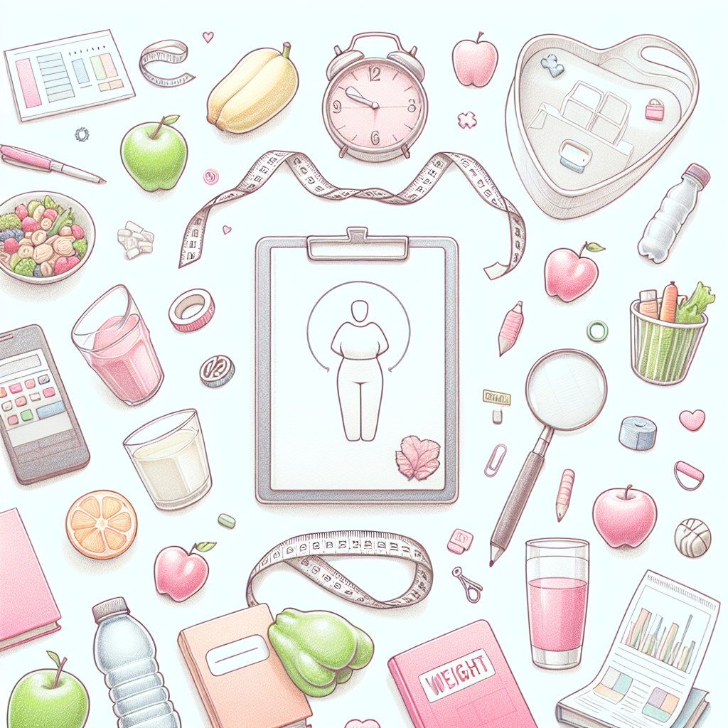 Pastelková ilustrace znázorňující téma: Hubnutí