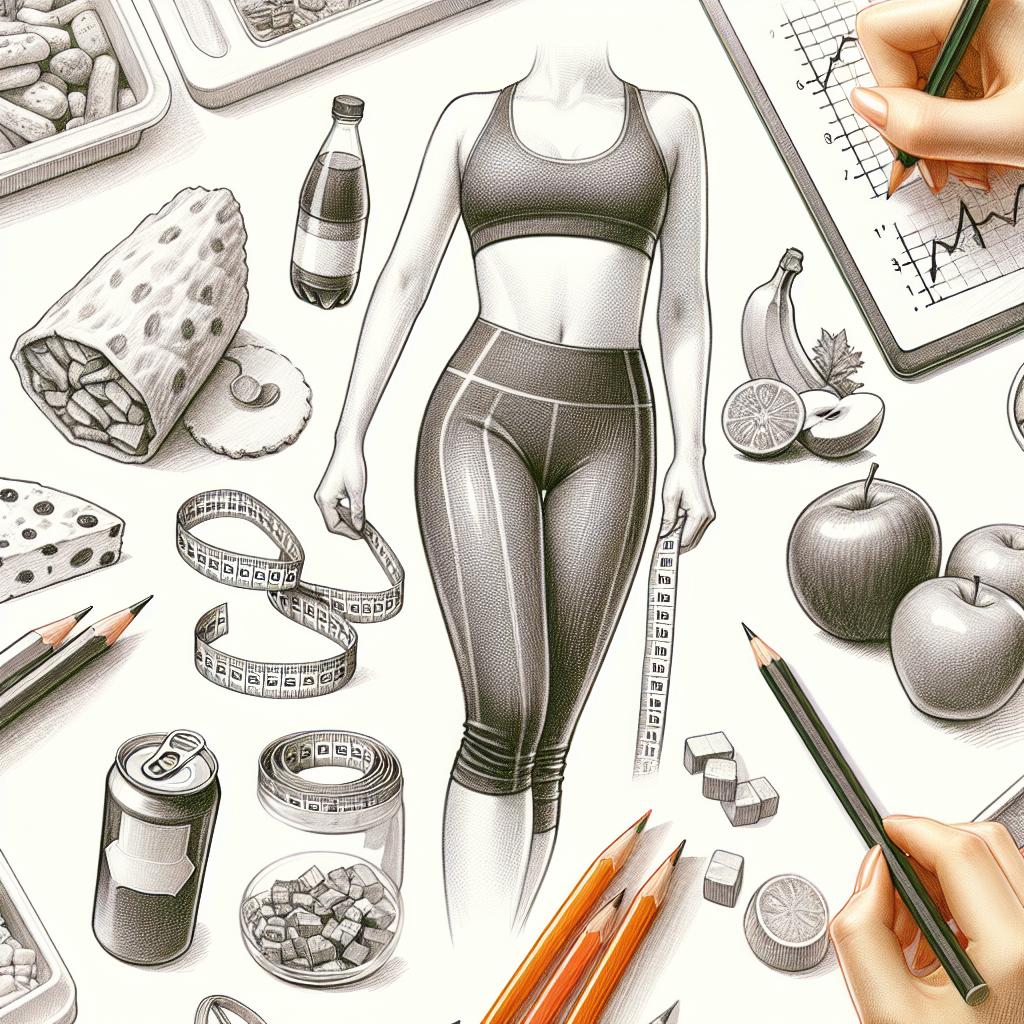 Pastelková ilustrace znázorňující téma: Hubnutí a zdraví