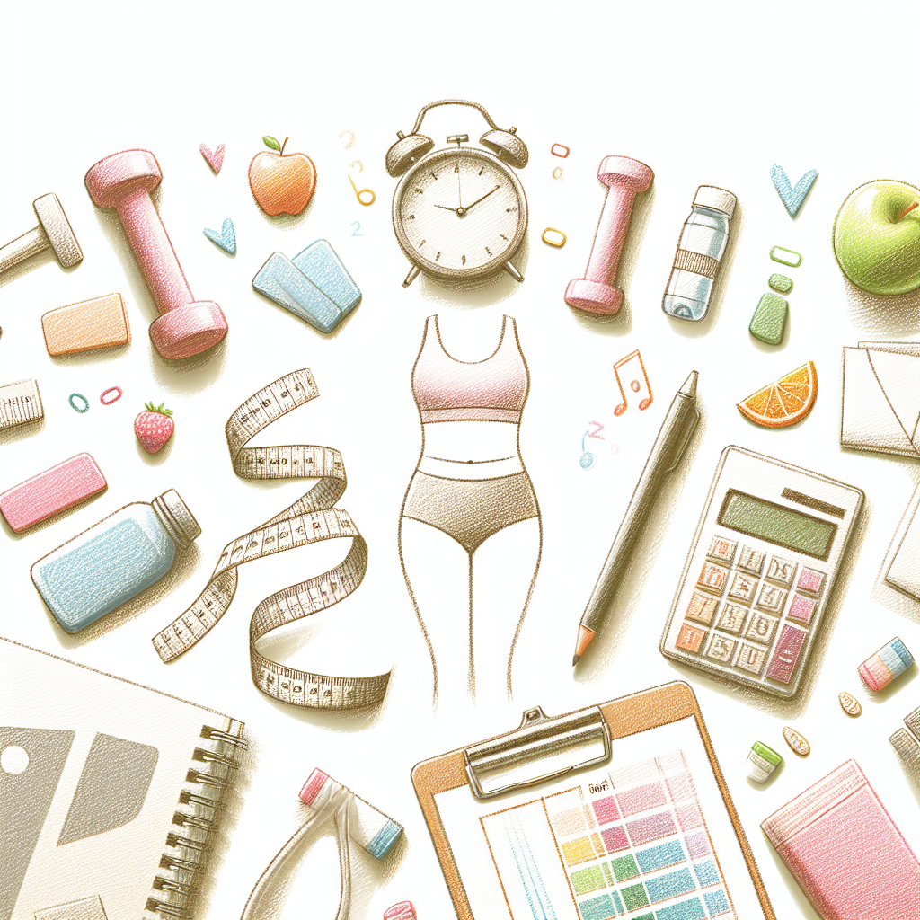 Pastelková ilustrace znázorňující téma: Hubnutí