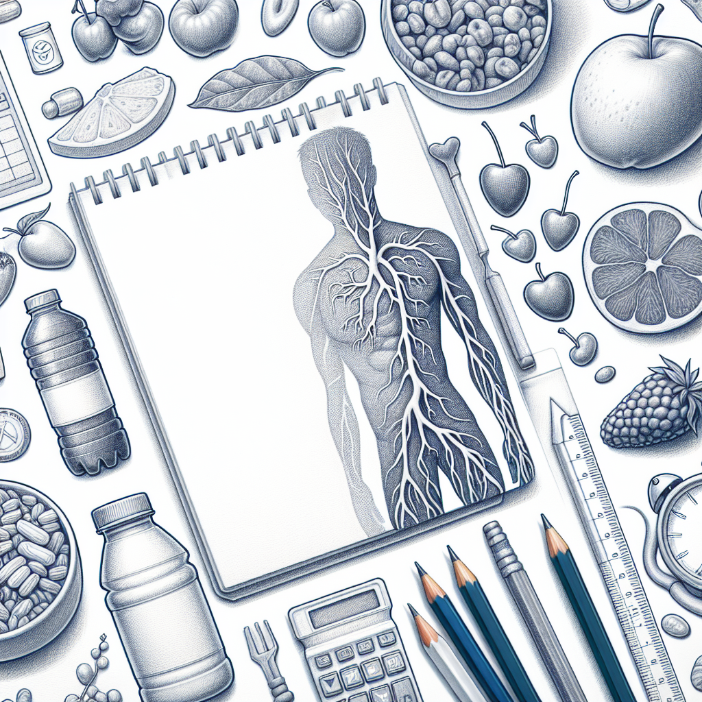 Pastelková ilustrace znázorňující téma: Zdraví a výživa