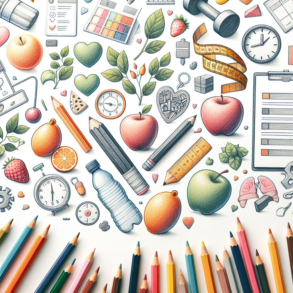 Pastelková ilustrace znázorňující téma: Hubnutí