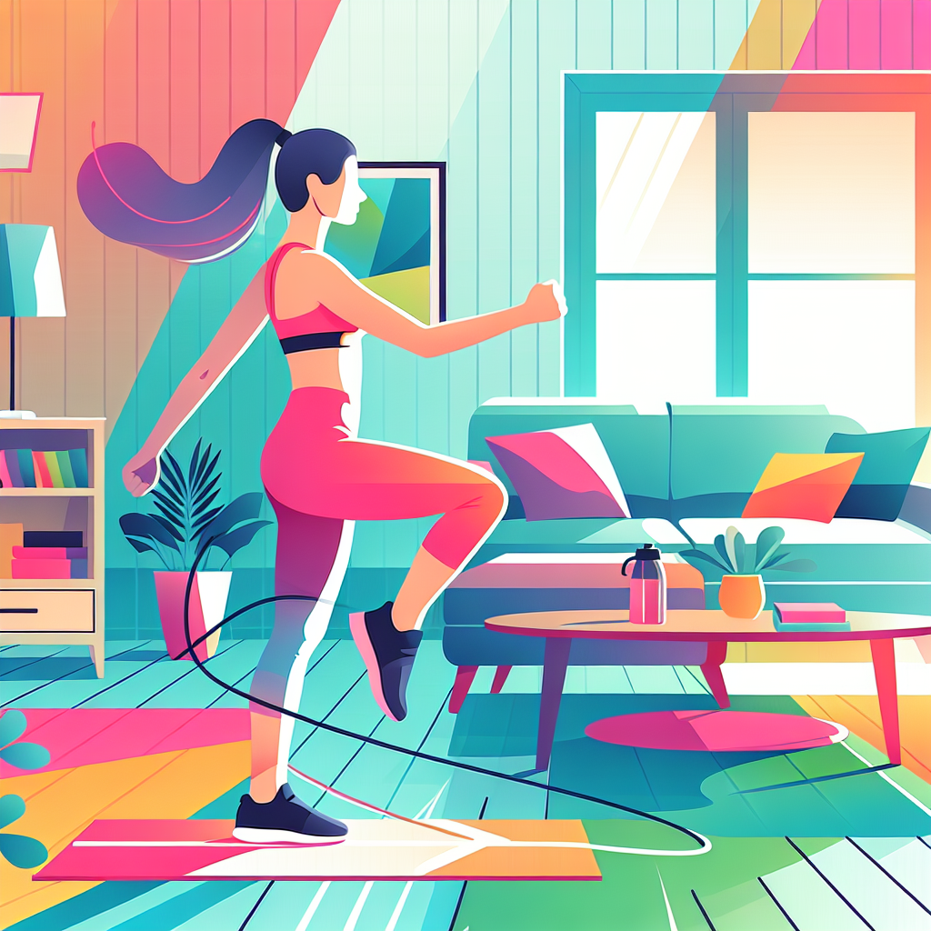 Ilustrace znázorňující téma: Cvičení a fitness
