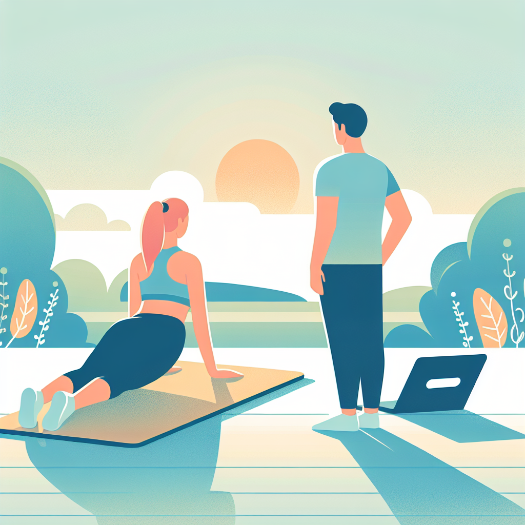 Ilustrace znázorňující téma: Zdraví a wellness