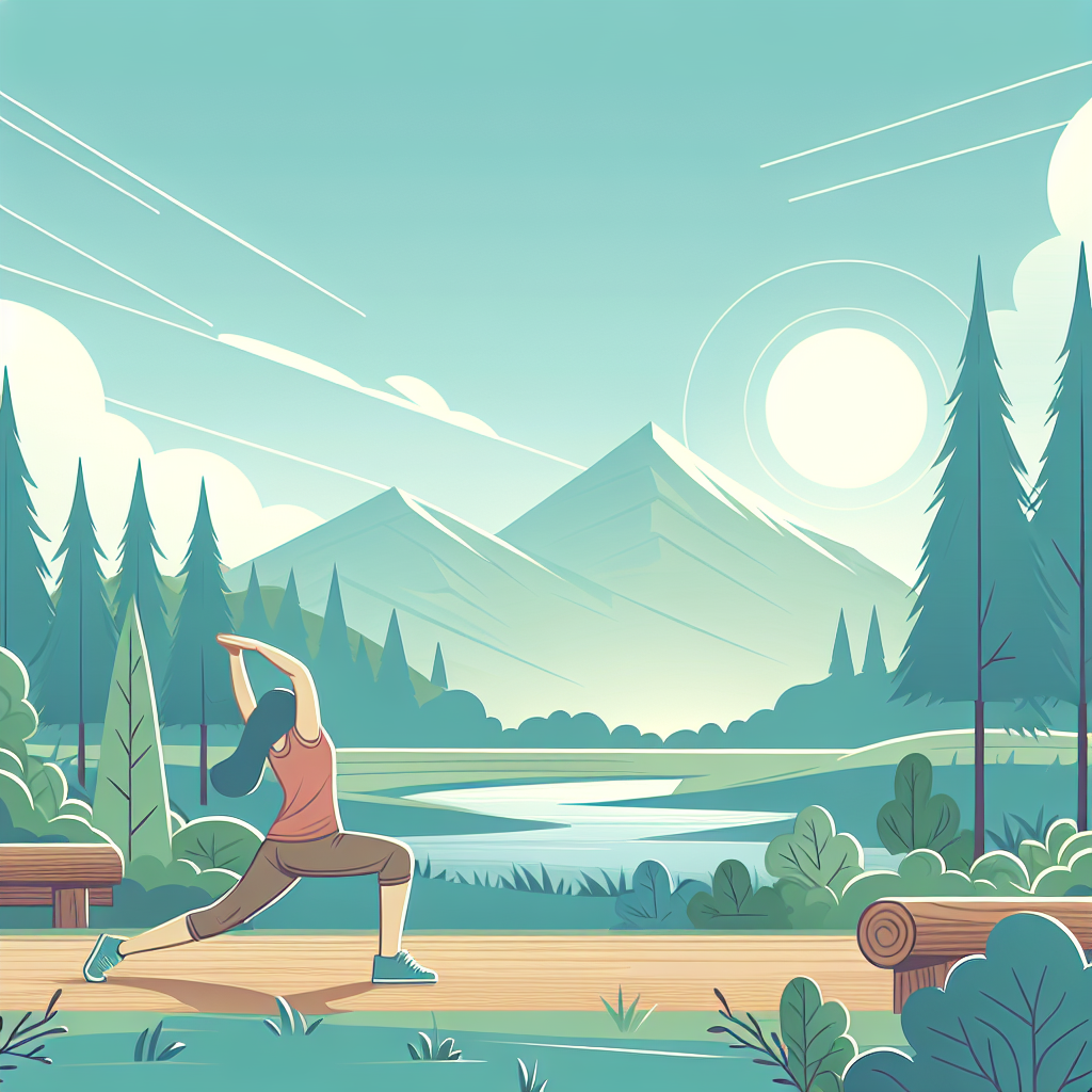 Ilustrace znázorňující téma: Zdraví a wellness