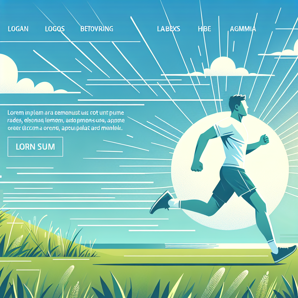 Ilustrace znázorňující téma: Běh a fitness