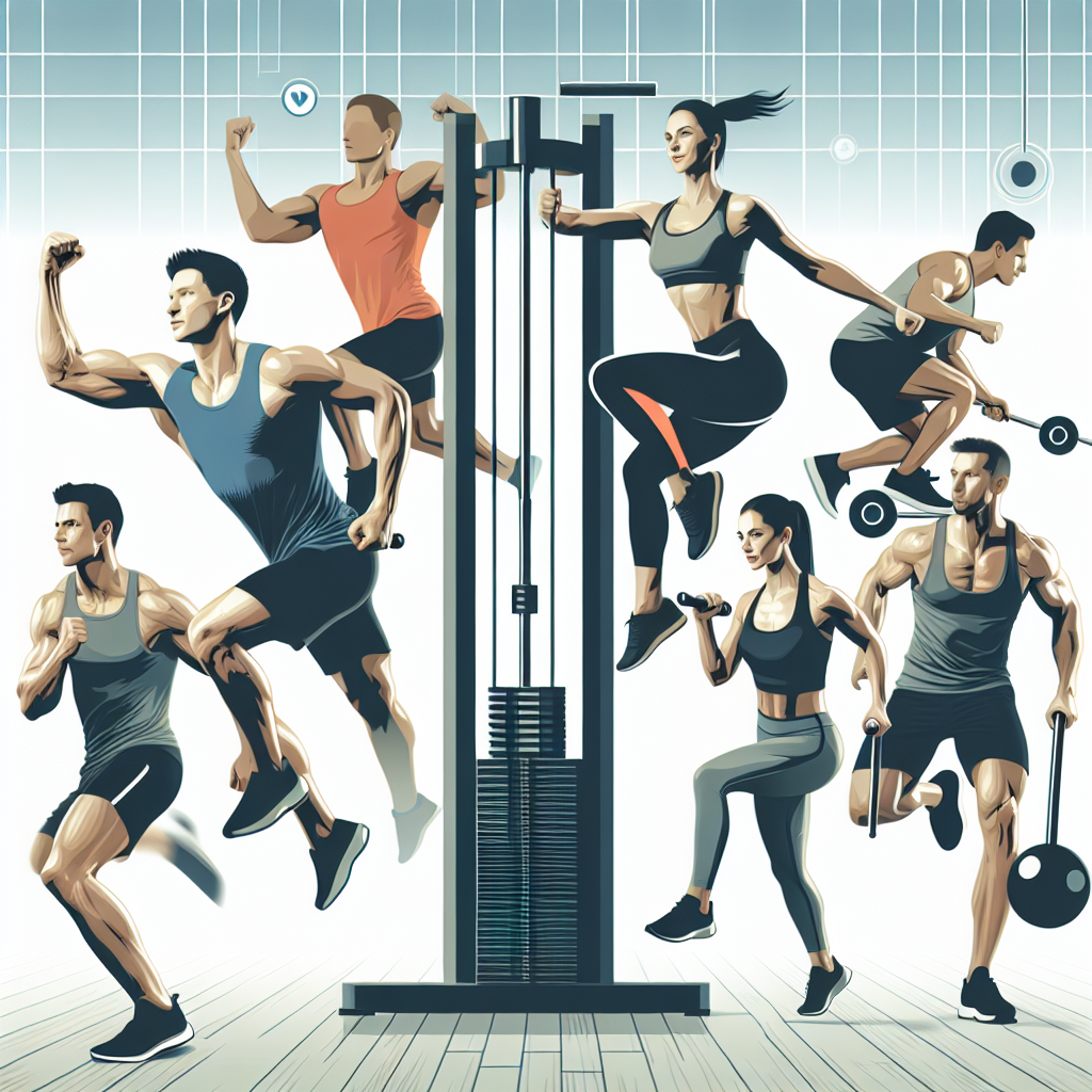Ilustrace znázorňující téma: Cvičení a fitness
